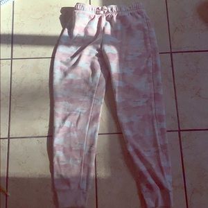Girls Camo Pink Comfy Joggers